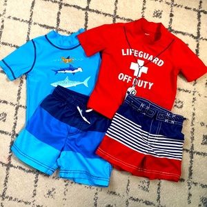 Bundle Carters boys swim, sizes 18 month & 24 months